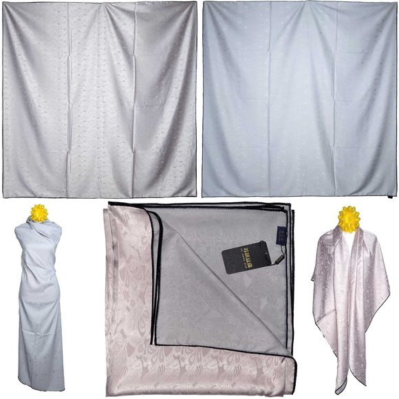 Accessories - NWT Double Sided Silk Scarf 53"x53" Large Square Shawl Wrap XiangYunShal 22221